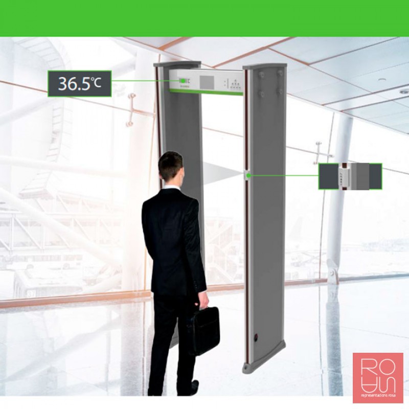 Arc de seguretat per control de temperatura, metalls i aforament